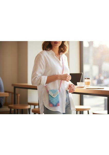 Telefon Çantası Günlük Kullanım Tamamen El Ürünü (Hand Made)