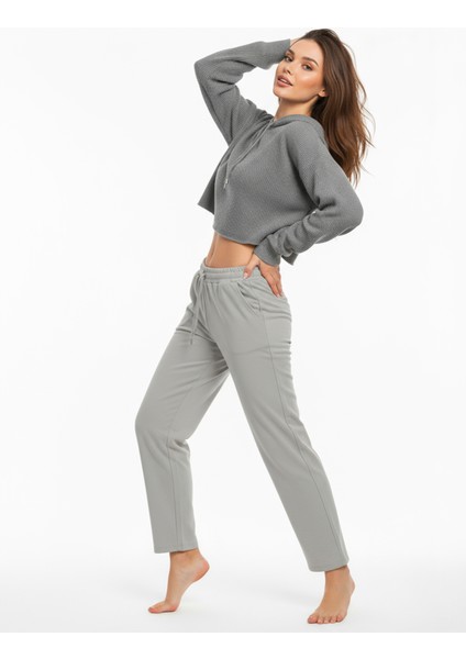 Düz Paça Eşofman Altı Gri 3011 fırsatları