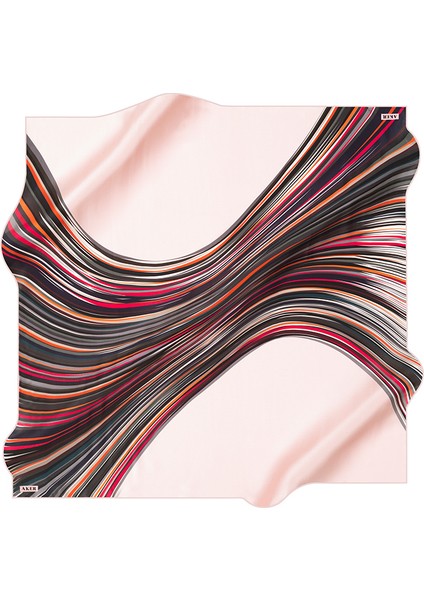 90X90 Aker Ipek Krep Saten Eşarp