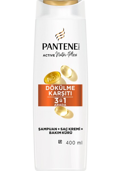 Pantene Dökülme Karşıtı 3ü1 Arada Şampuan 400 ml 2 Adet