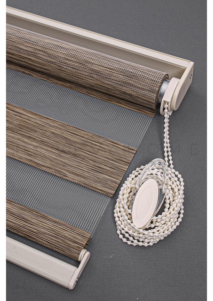 Zebra Stor Perde 03 Açık Kahve Mutfak Çocuk Odası Ofis Balkon Salon Perdesi Güneşlik Perde Plaseco fiyatları