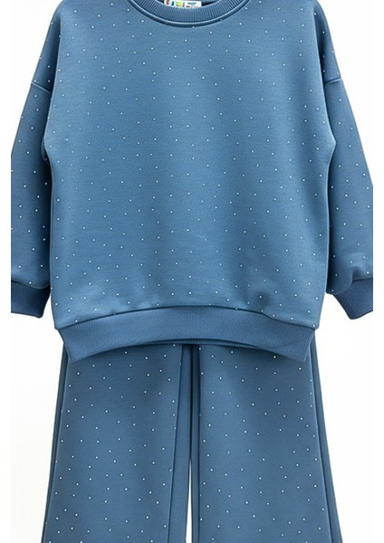 Kız Çocuk Taş Süslemeli Alt-Üst Takım-3 Iplik 4-12 Yaş 12345 fiyatları