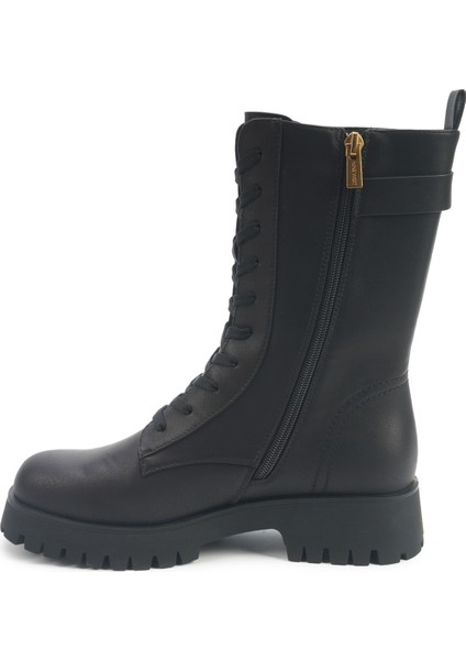 Greg 5pr Siyah Kadın Düz Bot modelleri