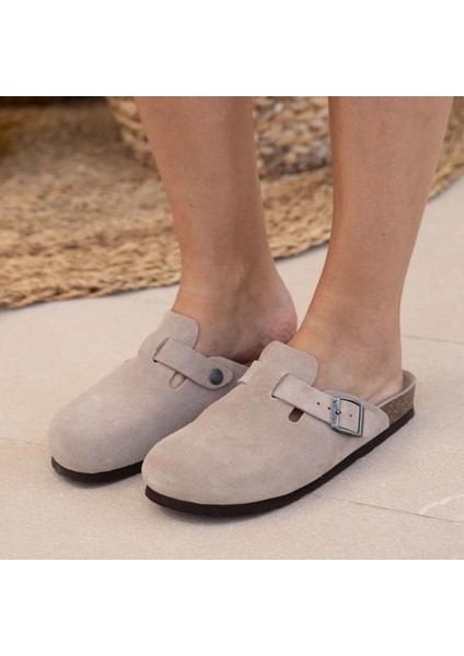 Kadın Terlik Rıva G105495 Genuins Velour Taupe fırsatları