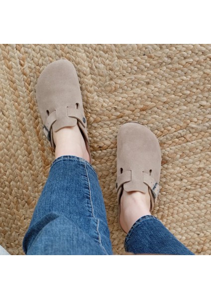 Kadın Terlik Rıva G105495 Genuins Velour Taupe indirimleri