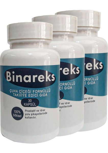 Binreks 3 Adet Çuha Çiçeği Formüllü Erkeklere Özel 30LU