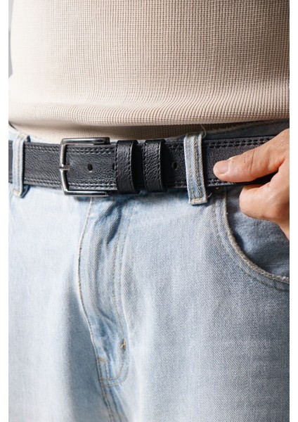 Erkek 4.5 cm Spor Siyah Kemer indirimleri