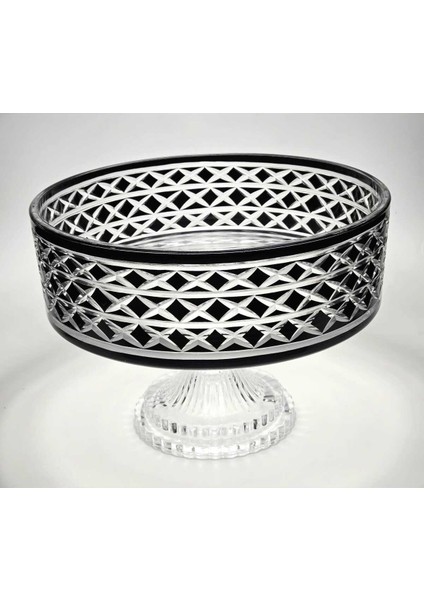 El Yapımı Kristal Bodrum Desen 28 cm Dekoratif Sunumluk Sofra Sunum Kasesi fiyatları