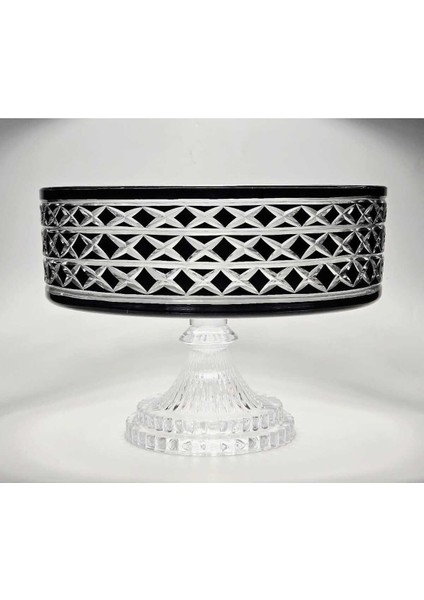 El Yapımı Kristal Bodrum Desen 28 cm Dekoratif Sunumluk Sofra Sunum Kasesi modelleri