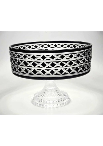 El Yapımı Kristal Bodrum Desen 28 cm Dekoratif Sunumluk Sofra Sunum Kasesi fırsatları
