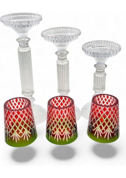 Lüks Kristal Özel Yapım Şamdan modelleri