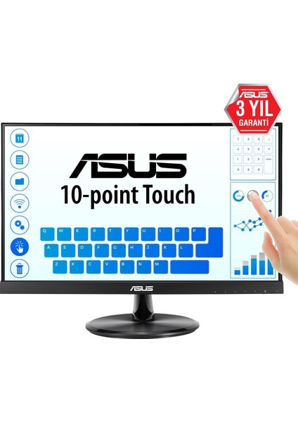 VT229H 21.5" 5ms 1920X1080 Vga/hdmı Vesa mm Dokunmatik LED Monıtor