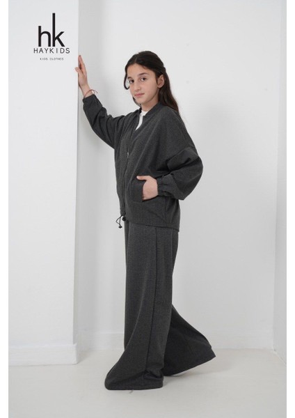 Kız Çocuk Fermuarlı Takım