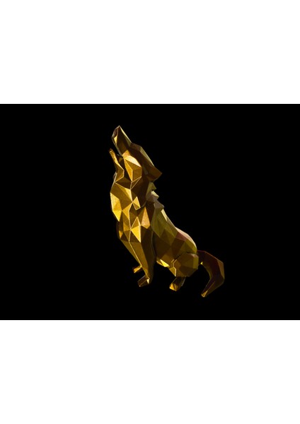 Düşük Poli Uluyan Kurt 2.0 (Dekorasyon) (Destek Yok!) Düzeltildi (Sadece Plastik Aparattır!!!) 3D fiyatları