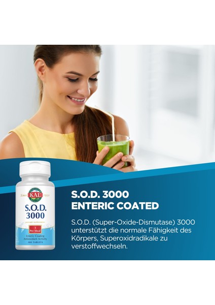 S.o.d. 3000 Sod Complex 400 Mg, Superoxide Dismutase Süperoksit Dismutaz Antioxidant Activity modelleri