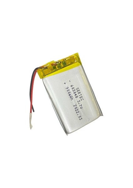 603048 3.7V 900 Mah Li-Polymer Pil DEVRELI/1.5A (800800)