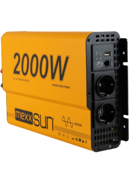 12 Volt 2000 Watt 2 Kw Tam Sınus Inverter - Invertor - Karavan modelleri