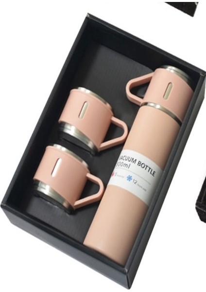 Evlilik Yıl Dönümü Hediyesi Sevgiliye Hediye 2 Bardaklı Çelik Termos 500 Ml- 2.model