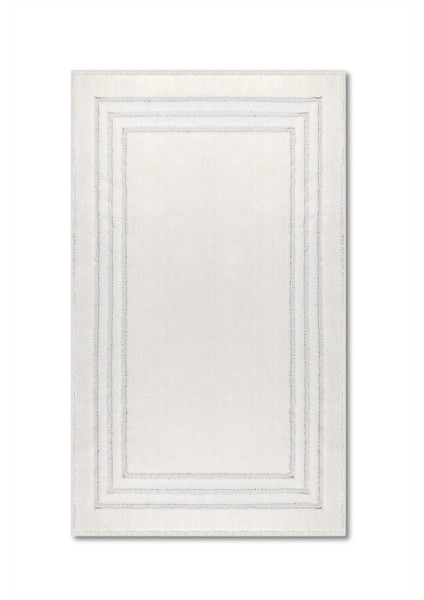 Lxc Çerçeveli Doğal Pamuku 2'li Banyo Paspas & Halı Seti 60X100+50X60 Beyaz fiyatları