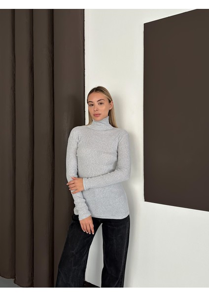 Unisex Pamuklu Balıkçı Yaka Boğazlı Kazak 2'li Set modelleri