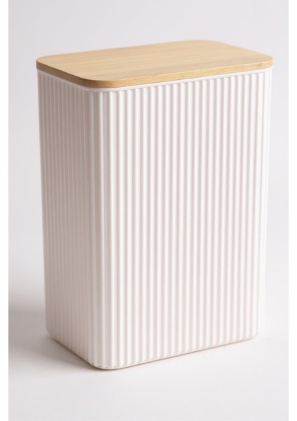 2 Litre Bambu Kapaklı Erzak Gıda Bakliyat Saklama Kabı Mutfak Organizeri 2 Adet fiyatları