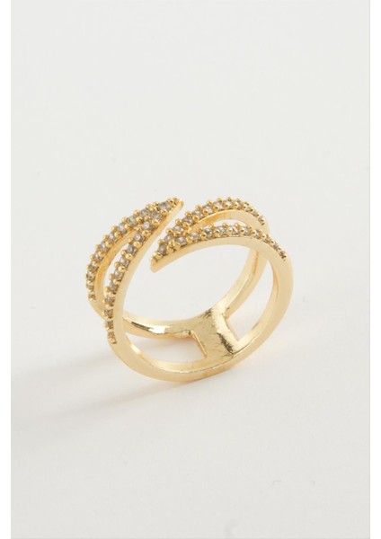 Yaprak Zirkon Taşlı Yüzük