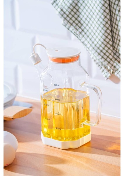 Lume Krem Cam Yağdanlık 800ML