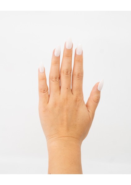 15'li Krem Rengi Kısa Badem TT1375 Tekrar Kullanılabilir El Yapımı Protez Takma Tırnak - Krem-XS indirimleri
