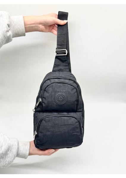 Su Geçirmez Kumaş Siyah Unisex Body Bag Çapraz Omuz Çantası fiyatları