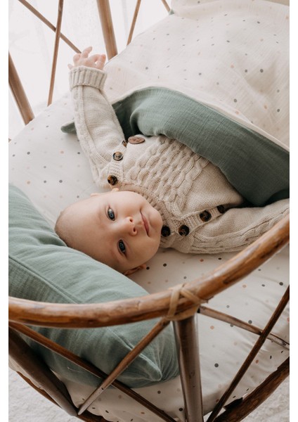 Park Yatak Müslin Nevresim Takımı (80X110) | Green Dots indirimleri