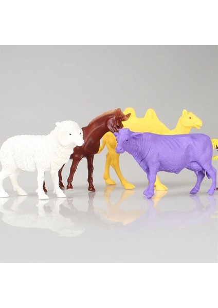 706 Toy Play 6 Parça Çiftlik Hayvanları Figür Seti 12-13 cm fırsatları