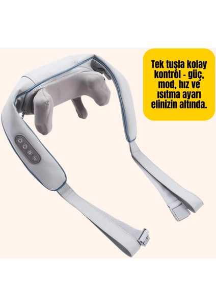 Kablosuz Boyun ve Omuz Masaj Aleti | Isıtmalı ve Yoğurmalı modelleri