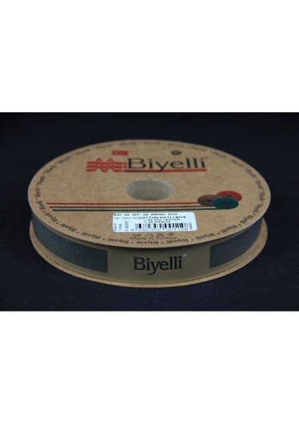 Biye Koton Katlı D14 Asker Yeşili 2 cm 25 Metre %65 Koton %35 Polyester
