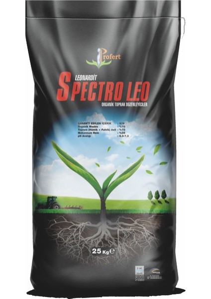 Spectro Leo 20 kg – %75 Organik Madde, %75 Humik & Fulvik Asit | Granül Toprak Düzenleyici ve Yapı Iyileştirici