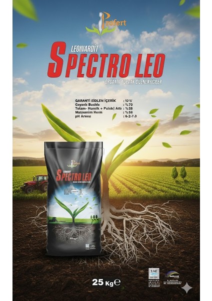 Spectro Leo 20 kg – %75 Organik Madde, %75 Humik & Fulvik Asit | Granül Toprak Düzenleyici ve Yapı Iyileştirici fiyatları
