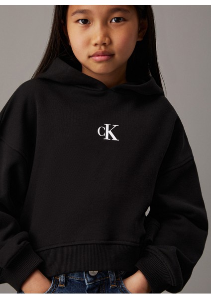 Nakışlı Kız Çocuk Siyah Sweatshırt IG0IG02755BEH modelleri