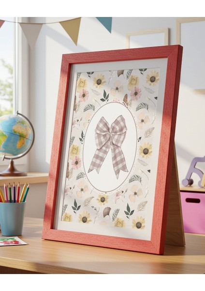 Vintage Kareli Kurdela Dijital Baskı Vintage Poster (Çerçevesiz) modelleri