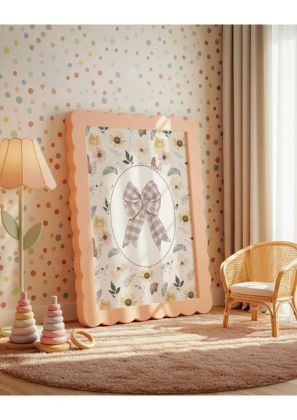 Vintage Kareli Kurdela Dijital Baskı Vintage Poster (Çerçevesiz) indirimleri