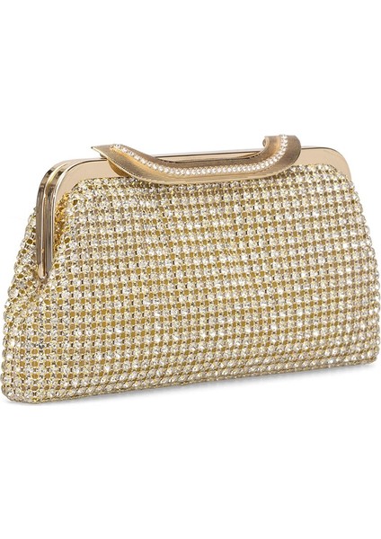 25KC1284 Kadın Taşlı Abiye Çanta Altın fiyatları