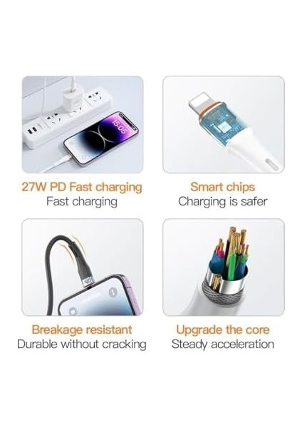 HC05, Örgülü 5 Amper USB To Type- C, 1 Metre, Şarj Data Kablosu, Beyaz fiyatları