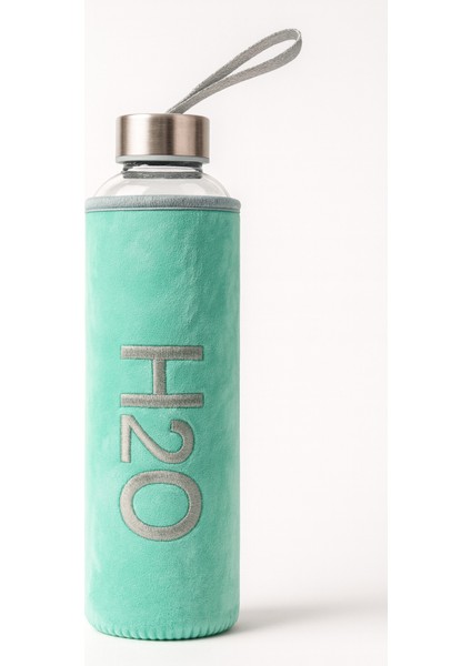 Peluş Kılıflı Cam Matara 600 ml Mint Yeşili modelleri