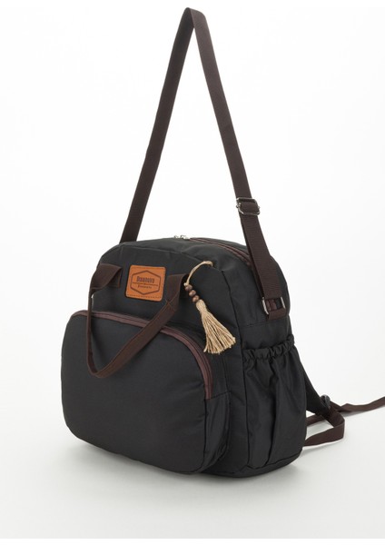 Püsküllü Anne Çantası Bebek Bakım Çantası Sırt ve Omuz Çantası fiyatları