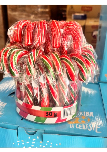 Yılbaşı Hediyelik Baston ŞEKER*12ADET 30 gr