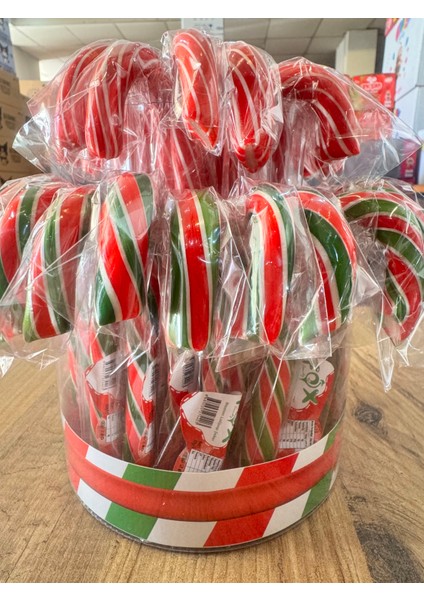 Yılbaşı Hediyelik Baston ŞEKER*12ADET 30 gr fırsatları