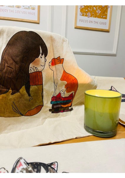 Renkli Desenli Baskılı Ham Bez Çanta 1 Adet Seç Beğen