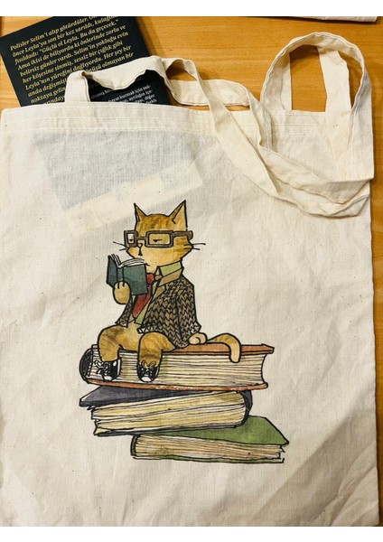 Renkli Desenli Baskılı Ham Bez Çanta 1 Adet Seç Beğen