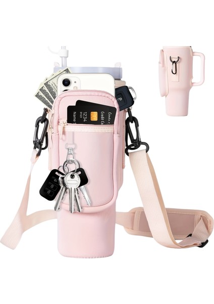 Stanley Quencher Pipetli 1.18 Lt Termos Kılıfı Omuz Askılı Termos Çanta Fermuarlı Cepli Kılıf Çanta fiyatları