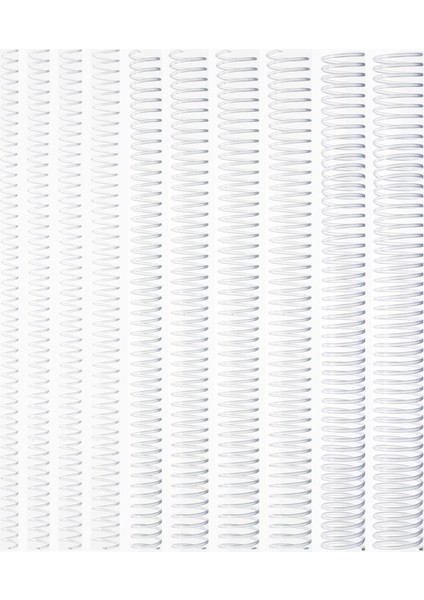 Plastik Helezon Spiral 6 mm Şeffaf 100'LÜ (4:1)