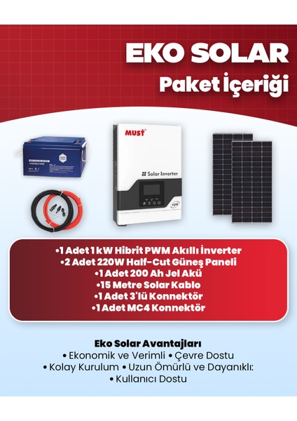 Eko Solar Paket - Güneş Enerji Sistemi fiyatları