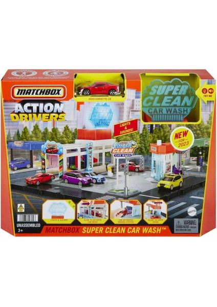 HNJ54 Matchbox Aksiyon Sürücüleri Süper Oto Yıkama Oyun Seti indirimleri